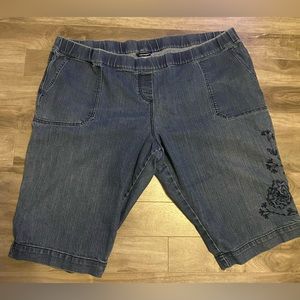 Capris Jeans Elastic Waist 4X Petite Penningtons